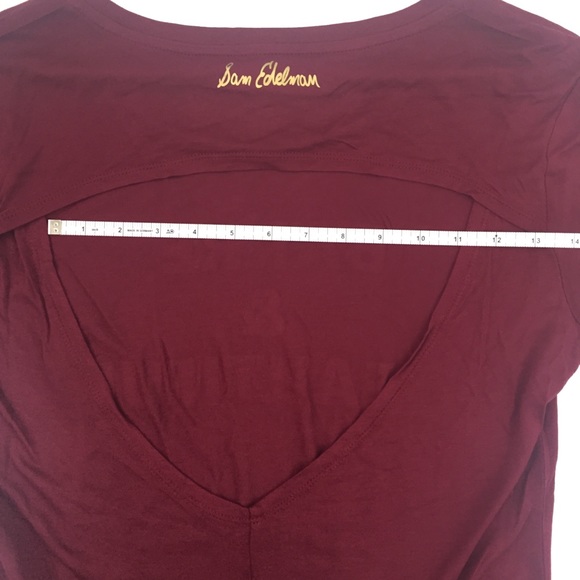 Sam Edelman cut out back T-shirt size M - Picture 6 of 8